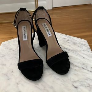 Steve Madden suede block heels